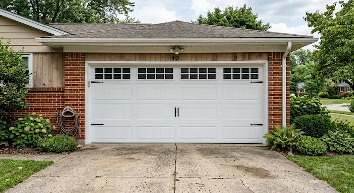 white-carriage-house-garage-door-installation